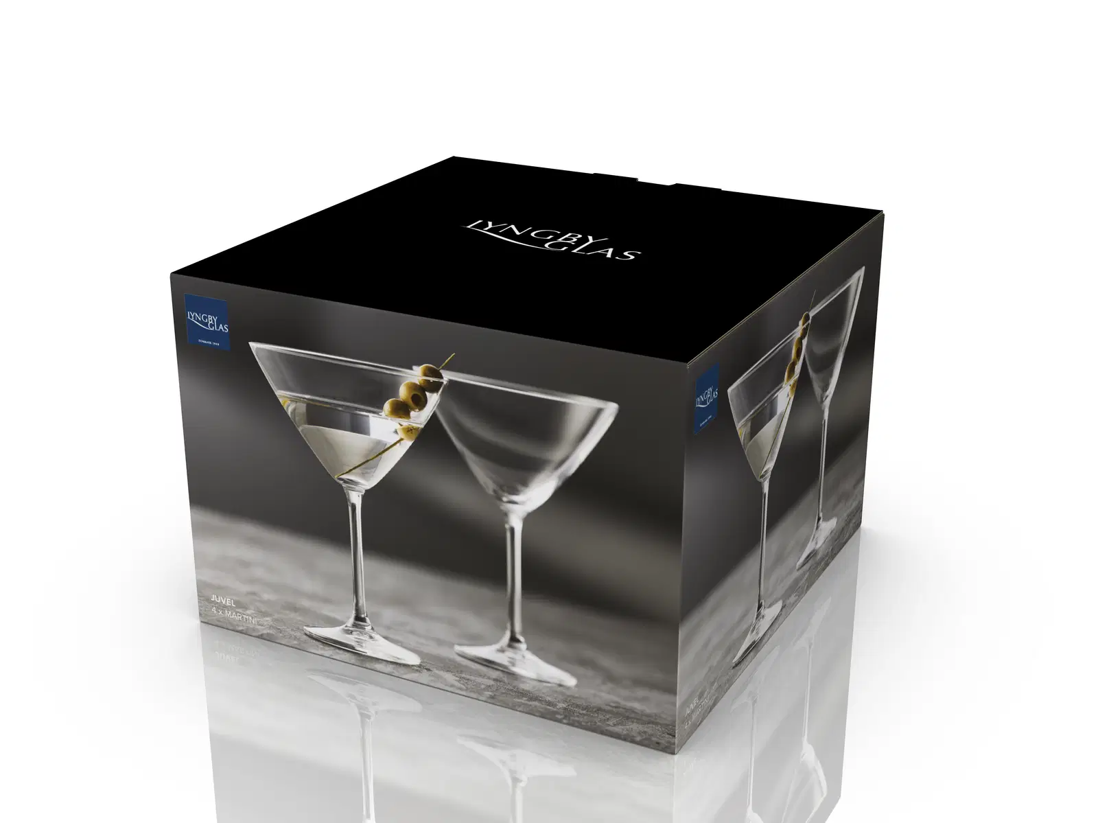 Lyngby Glas Martini 28 cl 4 stk, Juvel